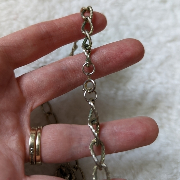 Vintage Italy imitation gold heart pendant necklace - Picture 3 of 4